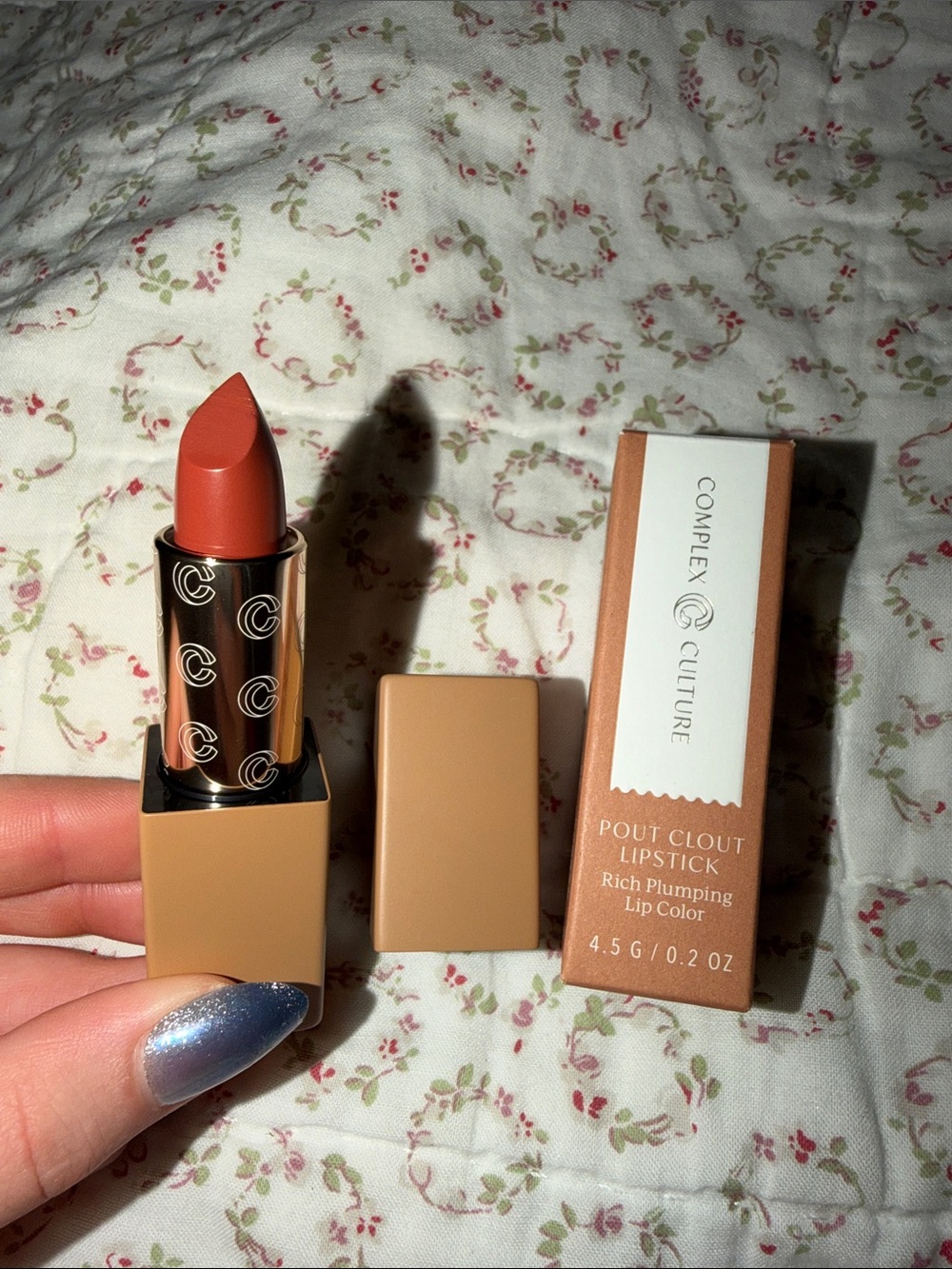Pout Clout Rich Plumping Lipstick — Warm Terracotta